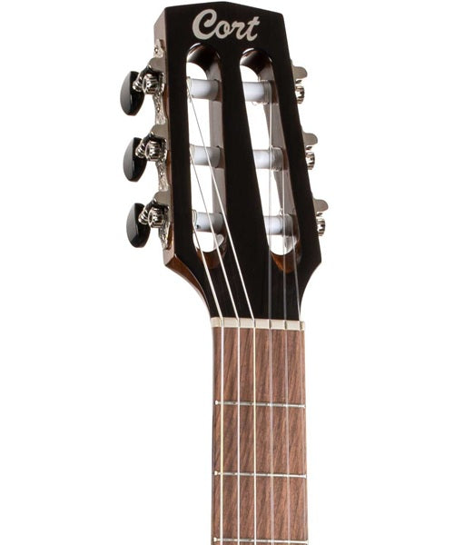 Cort Guitarra Electroacústica Natural con Funda SUNSETNYLECTRICIINAT, Serie Sunset Nylectric II