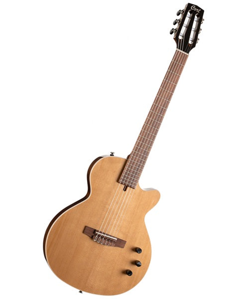 Guitarra Electroacústica Cort Sunset Nylectric II Natural con Funda