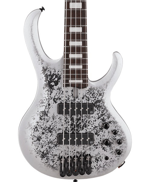 “Exclusiva en Veerkamp Online” Ibanez Bajo Eléctrico 5 Cuerdas BTB25TH5-SLM Gris Texturizado/Sombreado Plata Mate, Serie BTB 25TH Anniversary