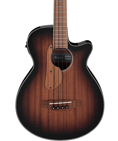 Bajo Electroacústico Ibanez AEGB24E-MHS Caoba Sombreado Negro