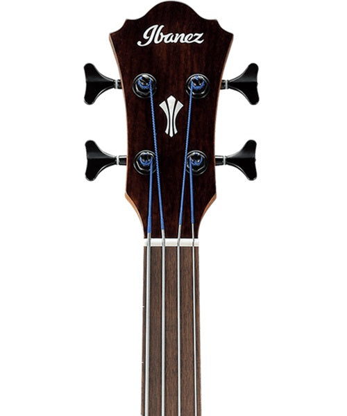 Ibanez Bajo Electroacústico Caoba Sombreado Negro AEGB24FE-MHS, Serie AEG Fretless