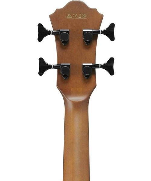 Ibanez Bajo Electroacústico Caoba Sombreado Negro AEGB24FE-MHS, Serie AEG Fretless