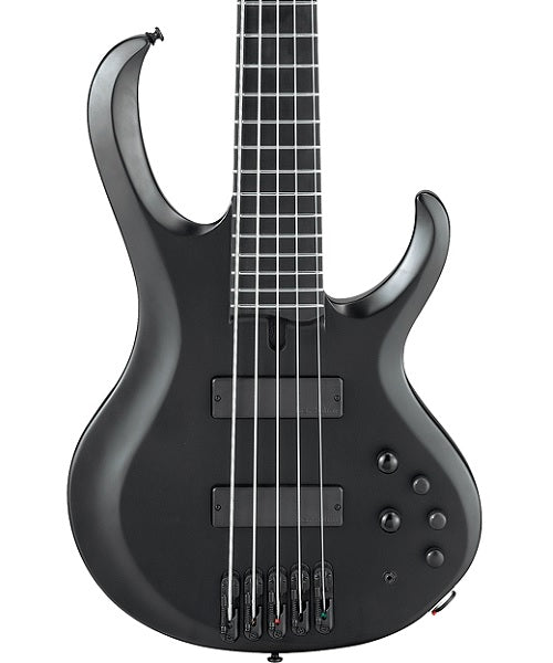 “Exclusiva en Veerkamp Online” Ibanez Bajo Eléctrico 5 Cuerdas BTB625EX-BKF Negro Mate, Serie BTB Iron Label