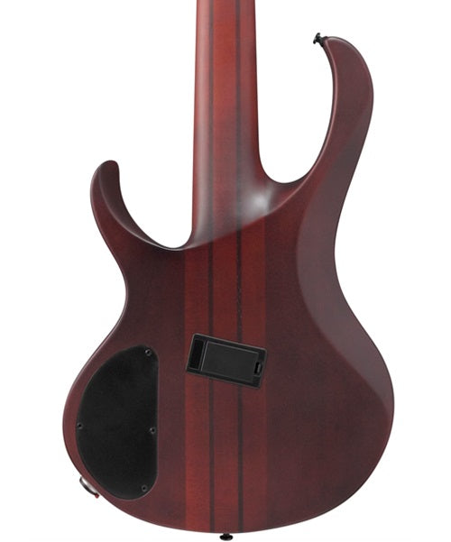 “Exclusiva en Veerkamp Online” Ibanez Bajo Eléctrico 5 Cuerdas BTB705LM-NNF Natural/Sombreado Café Mate, Serie BTB Bass Workshop