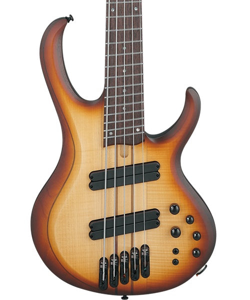 Ibanez Bajo Eléctrico 5 Cuerdas BTB705LM-NNF Natural/Sombreado Café Mate, Serie BTB Bass Workshop