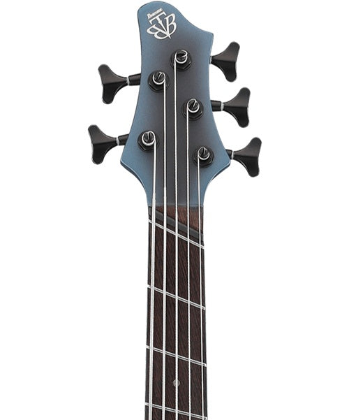 Exclusiva en Veerkamp Online Ibanez Bajo Eléctrico 5 Cuerdas BTB605MS-MAM Negro/Sombreado Azul Mate con Estuche, Serie BTB Bass Workshop