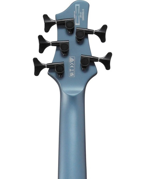 Exclusiva en Veerkamp Online Ibanez Bajo Eléctrico 5 Cuerdas BTB605MS-MAM Negro/Sombreado Azul Mate con Estuche, Serie BTB Bass Workshop