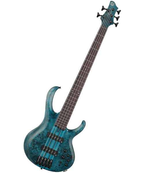 “Exclusiva en Veerkamp Online” Ibanez Bajo Eléctrico 5 Cuerdas BTB945-COL Gris Entintado Azul, Serie BTB