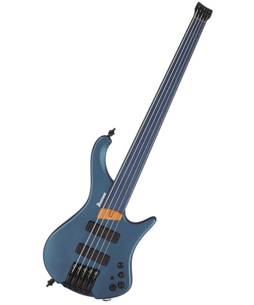 “Exclusiva en Veerkamp Online” Ibanez Bajo Eléctrico 5 Cuerdas Azul Metálico Mate EHB1005F-AOM Fretless con Funda, Bass Workshop