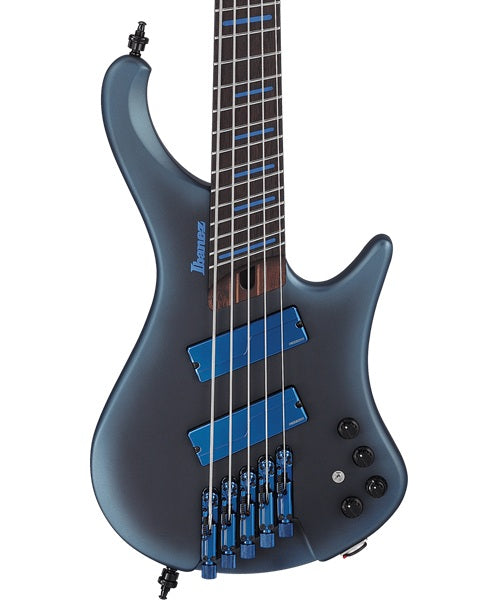 Exclusiva en Veerkamp Online Ibanez Bajo Eléctrico 5 Cuerdas Azul Metálico Mate EHB5MSBSP-MAM con Funda, Bass Workshop