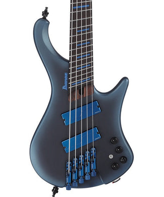 “Exclusiva en Veerkamp Online” Ibanez Bajo Eléctrico 5 Cuerdas Azul Metálico Mate EHB5MSBSP-MAM con Funda, Bass Workshop