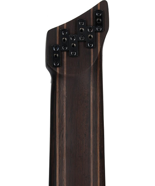 Ibanez Bajo Eléctrico 6 Cuerdas Negro Veteado Mate EHB1506MS-BIF con Funda, Bass Workshop