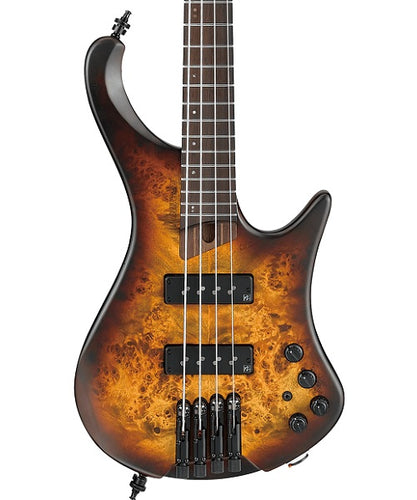 Ibanez Bajo Eléctrico Café Sombreado Mate EHB1500-DEF con Funda, Bass Workshop