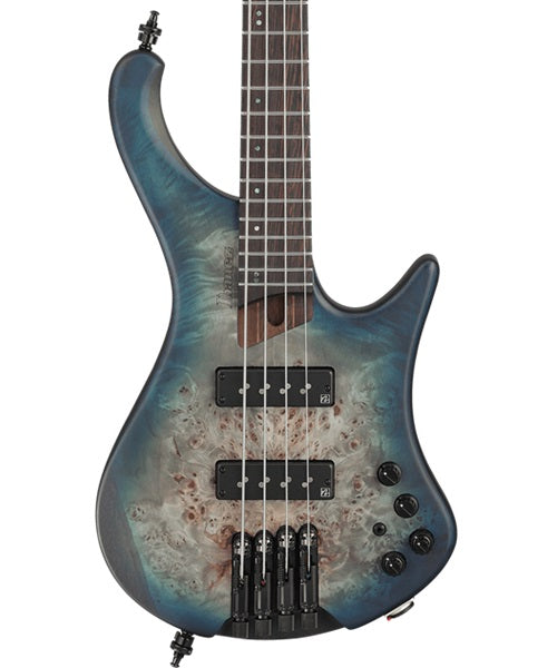 Ibanez Bajo Eléctrico Natural Sombreado Azul/Negro EHB1500-CTF con Funda, Bass Workshop