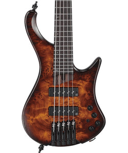 Ibanez Bajo Eléctrico 5 Cuerdas Café Sombreado Mate EHB1505S-DEL con Funda, Bass Workshop