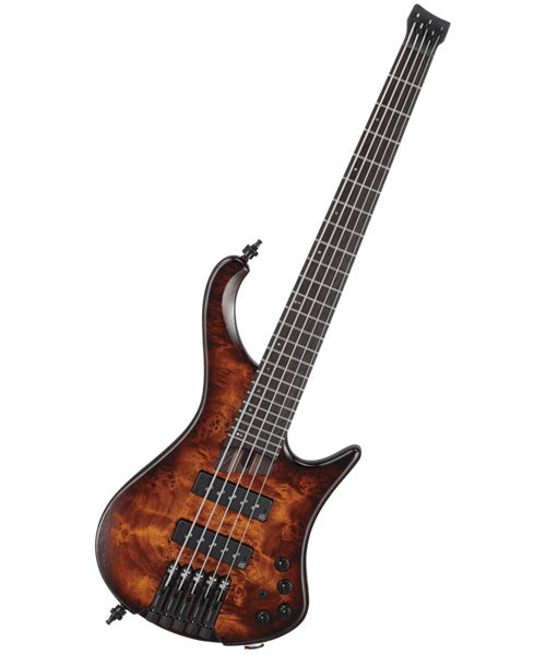 Ibanez Bajo Eléctrico 5 Cuerdas Café Sombreado Mate EHB1505S-DEL con Funda, Bass Workshop