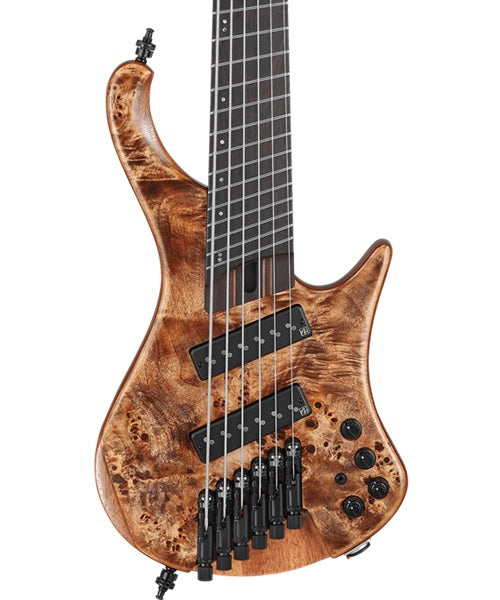 Ibanez Bajo Eléctrico 6 Cuerdas Natural Mate EHB1506MS-ABL con Funda, Bass Workshop