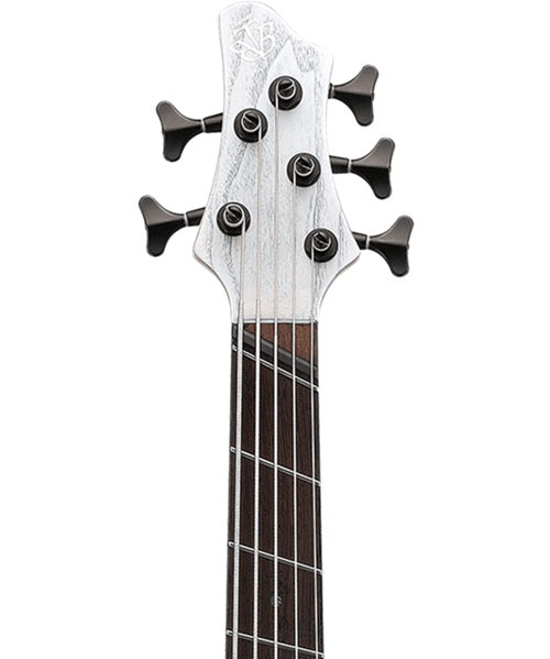 Exclusiva en Veerkamp Online Bajo Eléctrico Ibanez 5 Cuerdas BTB865MS-TWF Entintado Blanco Mate con Estuche, Serie BTB Bass Workshop