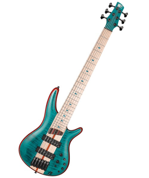 Bajo Eléctrico Ibanez SR Premium SR1426B-CGL Verde Mate con Funda de 6 Cuerdas