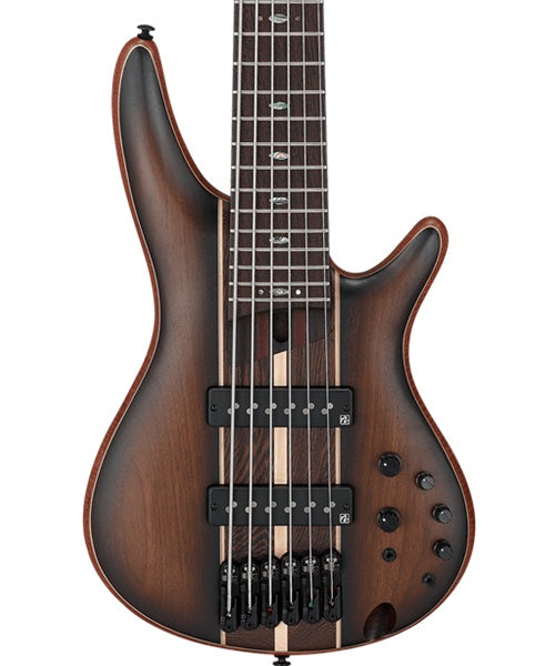 Ibanez Bajo Eléctrico 6 Cuerdas Café Sombreado Mate SR1356B-DUF con Funda, SR Premium