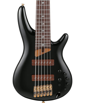 “Exclusiva en Veerkamp Online” Ibanez Bajo Eléctrico 6 Cuerdas Negro SR3506-BK con Estuche, SR Prestige