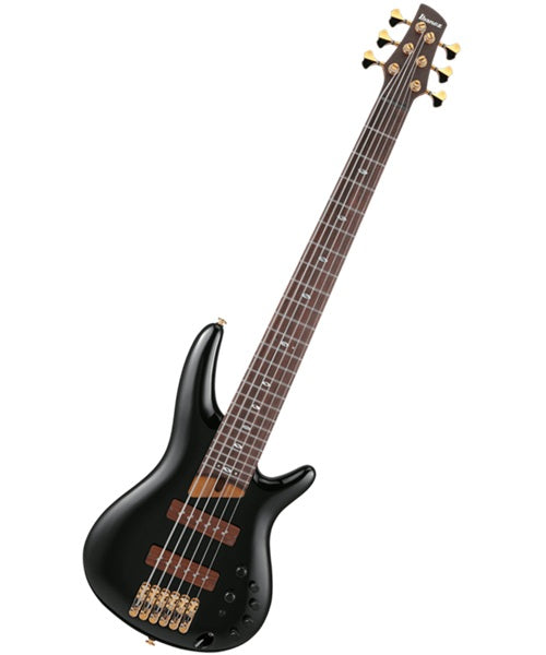 “Exclusiva en Veerkamp Online” Ibanez Bajo Eléctrico 6 Cuerdas Negro SR3506-BK con Estuche, SR Prestige