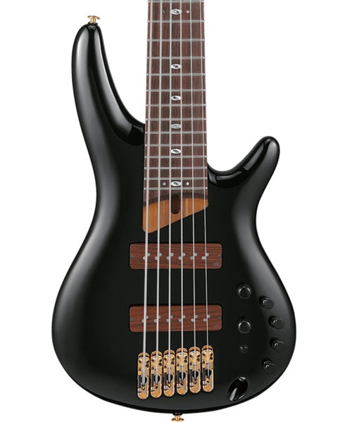 “Exclusiva en Veerkamp Online” Ibanez Bajo Eléctrico 6 Cuerdas Negro SR3506-BK con Estuche, SR Prestige