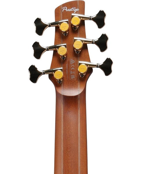 “Exclusiva en Veerkamp Online” Ibanez Bajo Eléctrico 6 Cuerdas Negro SR3506-BK con Estuche, SR Prestige