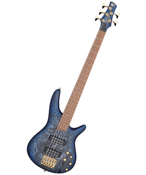 Bajo Eléctrico Ibanez SR305EDX-CZM Azul Texturizado Sombreado Azul Mate de 5 Cuerdas