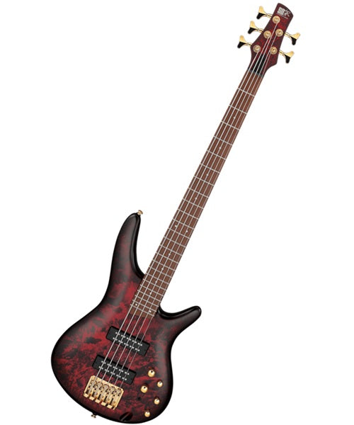 Ibanez Bajo Eléctrico 5 Cuerdas Rojo/Sombreado Negro Mate SR305EDX-WZM, Serie SR