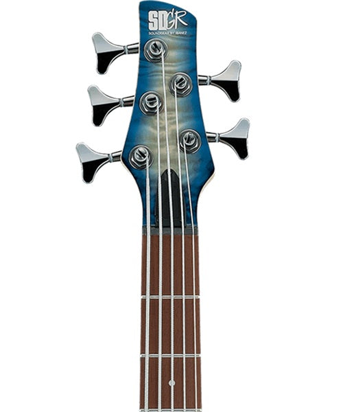 Ibanez Bajo Eléctrico 5 Cuerdas Entintado Gris/Sombreado Azul/Negro SR405EQM-SCB, Serie SR