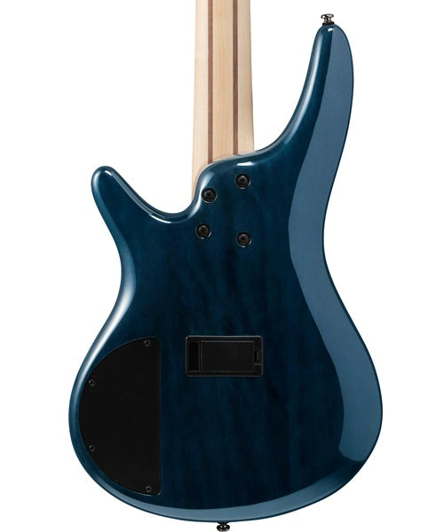 Ibanez Bajo Eléctrico 5 Cuerdas Entintado Gris/Sombreado Azul/Negro SR405EQM-SCB, Serie SR