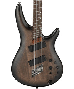 “Exclusiva en Veerkamp Online” Ibanez Bajo Eléctrico 6 Cuerdas Caoba/Sombreado Negro Mate SRC6MS-BLL, Serie SR Bass Workshop