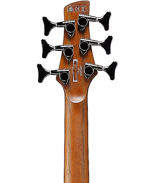Exclusiva en Veerkamp Online Ibanez Bajo Eléctrico 6 Cuerdas Caoba/Sombreado Negro Mate SRC6MS-BLL, Serie SR Bass Workshop