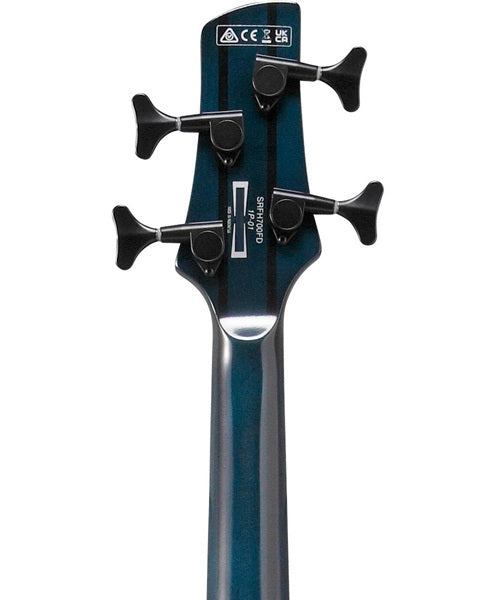 Exclusiva en Veerkamp Online Ibanez Bajo Eléctrico Natural/Sombreado Azul Mate SRD900-CTL, Serie SR Bass Workshop