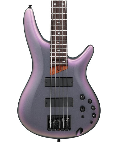 Ibanez Bajo Eléctrico 5 Cuerdas Negro Sombreado Tornasol SR505E-BAB, Serie SR