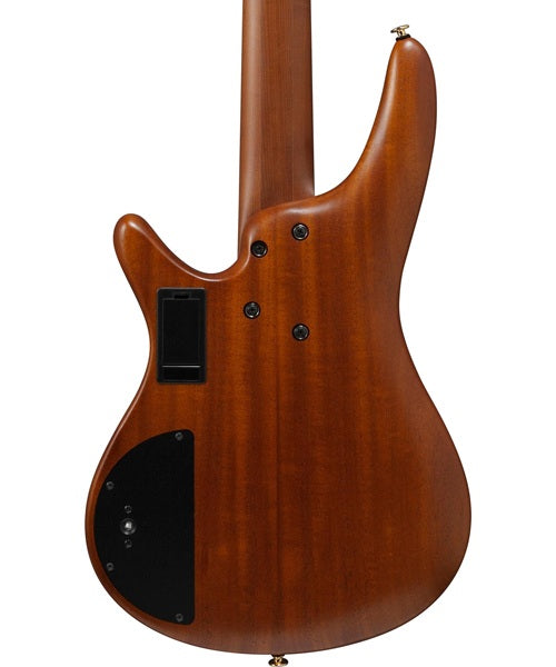 “Exclusiva en Veerkamp Online” Ibanez Bajo Eléctrico 5 Cuerdas Caoba Mate SR5505-MHF con Estuche, SR Prestige