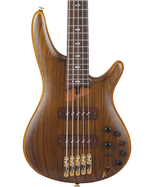 “Exclusiva en Veerkamp Online” Ibanez Bajo Eléctrico 5 Cuerdas Caoba Mate SR5505-MHF con Estuche, SR Prestige
