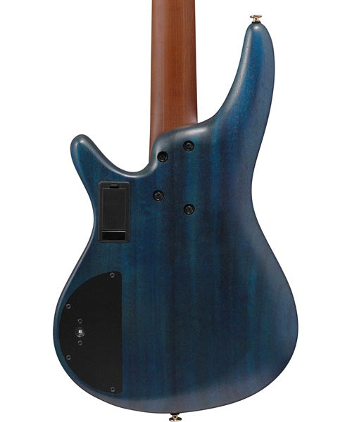 Exclusiva en Veerkamp Online Bajo Eléctrico Ibanez 5 Cuerdas SR6605-GFB Entintado Azul/Sombreado Azul con Estuche, SR Prestige