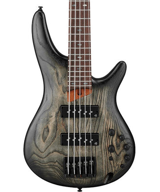 Ibanez Bajo Eléctrico 5 Cuerdas Negro Entintado Sombreado SR605E-BKT, Serie SR