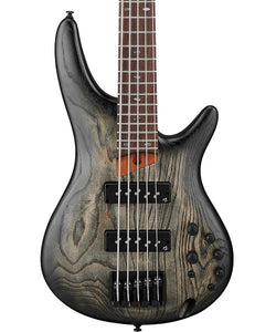 Ibanez Bajo Eléctrico 5 Cuerdas Negro Entintado Sombreado SR605E-BKT, Serie SR