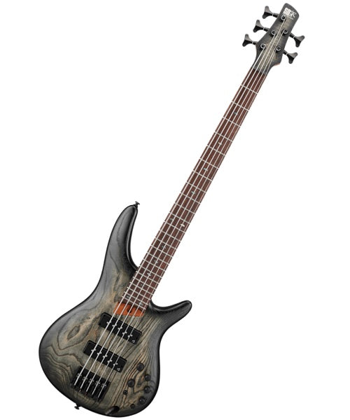 Bajo Eléctrico Ibanez SR605E-BKT Negro Entintado Sombreado de 5 Cuerdas