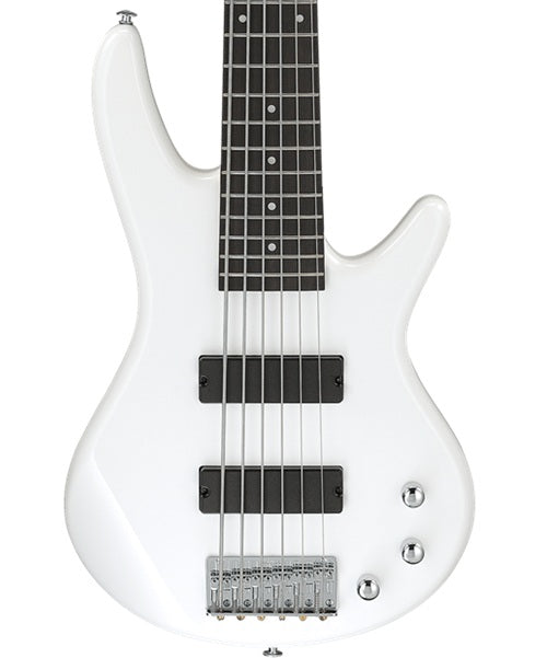 Ibanez Bajo Eléctrico 6 Cuerdas Blanco Brillante GSR186-PW, Serie Gio