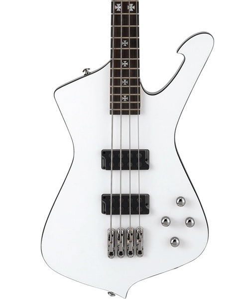 “Exclusiva en Veerkamp Online” Ibanez Bajo Eléctrico SDB3-PW Blanco con Estuche, Sharlee D'Angelo