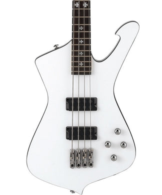 “Exclusiva en Veerkamp Online” Ibanez Bajo Eléctrico SDB3-PW Blanco con Estuche, Sharlee D'Angelo
