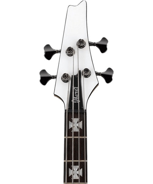 Exclusiva en Veerkamp Online Ibanez Bajo Eléctrico SDB3-PW Blanco con Estuche, Sharlee D'Angelo