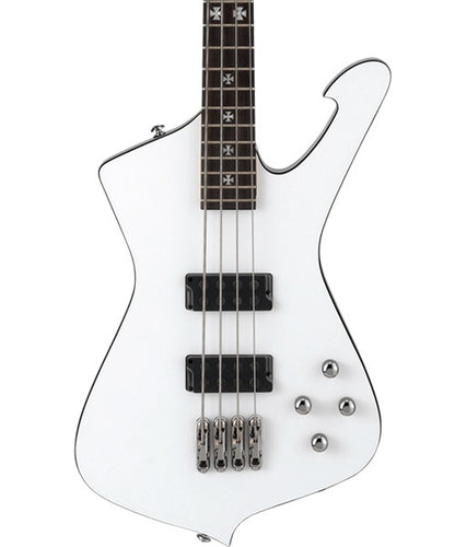 Exclusiva en Veerkamp Online Ibanez Bajo Eléctrico SDB3-PW Blanco con Estuche, Sharlee D'Angelo