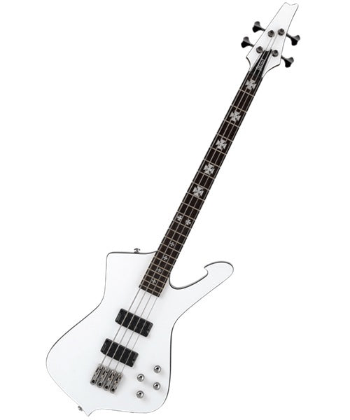 Exclusiva en Veerkamp Online Ibanez Bajo Eléctrico SDB3-PW Blanco con Estuche, Sharlee D'Angelo