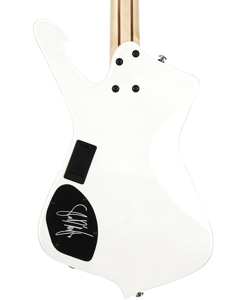 Exclusiva en Veerkamp Online Ibanez Bajo Eléctrico SDB3-PW Blanco con Estuche, Sharlee D'Angelo
