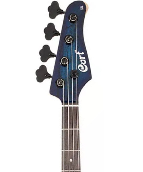 Bajo Eléctrico Cort GB-FUSION 4 BB Entintado Azul/Sombreado Azul con Funda
